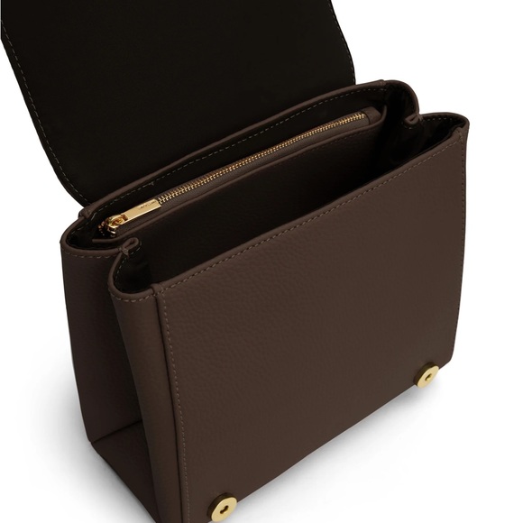 EUC Matt & Nat Adel small VEGAN SATCHEL - PURITY - Color chocolate - Picture 3 of 4